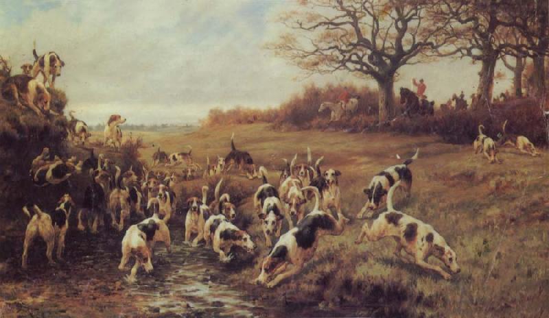 Thomas Blinks Some Dogs Norge oil painting art